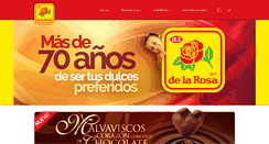 Desktop Screenshot of dulcesdelarosa.com.mx